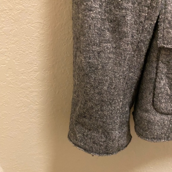 Banana Republic Gray Wool Blend Blazer Size 4 - Picture 7 of 12